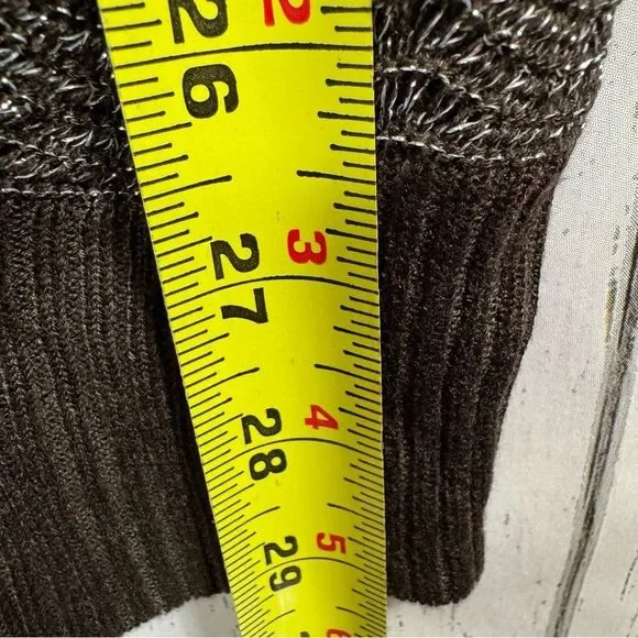 Apple Bottoms Womens Y2K Sweater Knit Zig Zag Brown Green Crewneck Long Sleeve - Picture 13 of 15